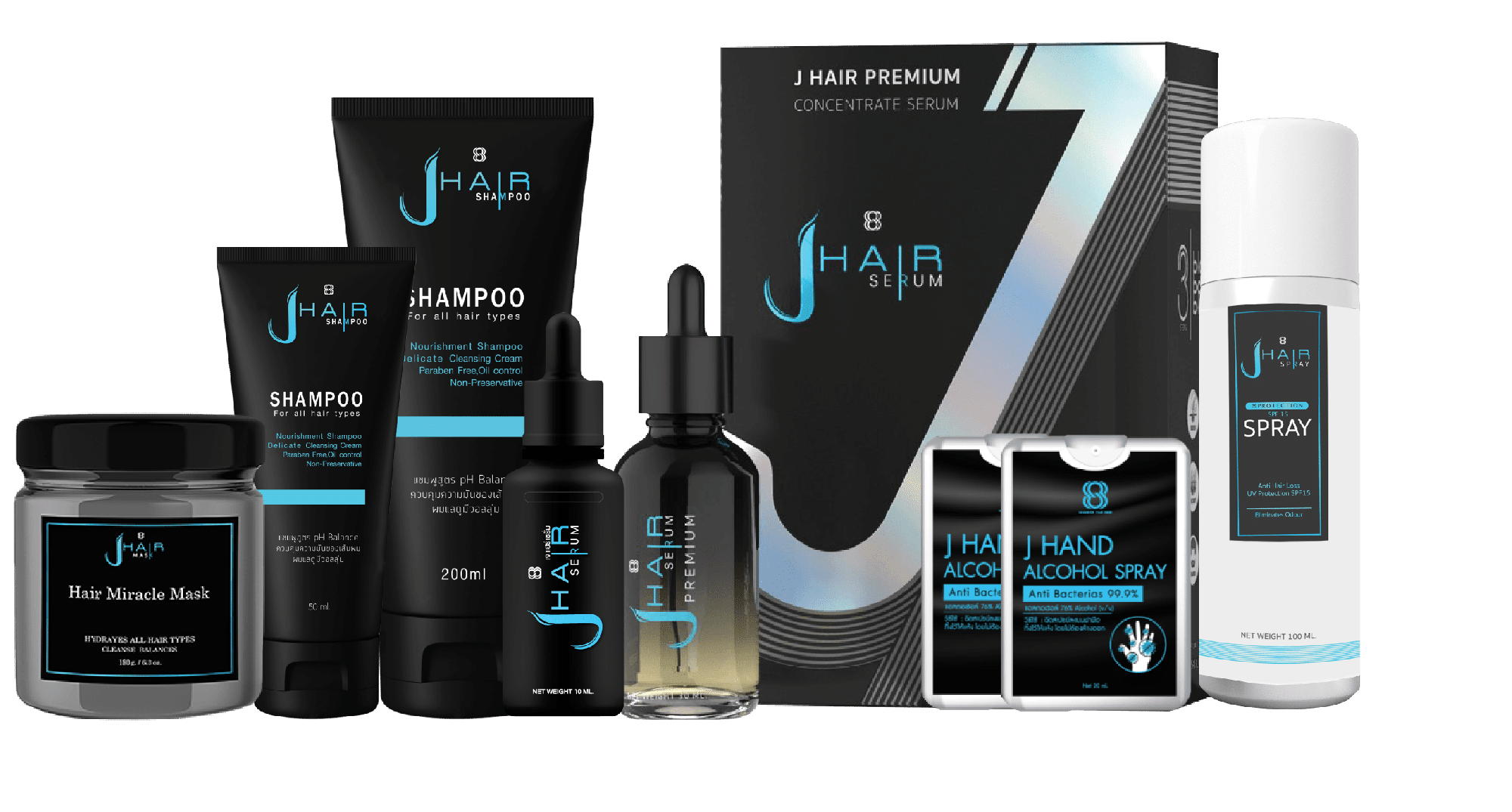 ผลิตภัณฑ์ดูแลเส้นผม JHAIR แก้ผมร่วง ผมบาง หัวล้าน รังแค
