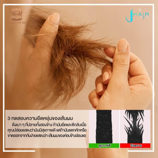 วิธีตรวจสอบสุขภาพของเส้นผม - สาระน่ารู้จาก Jhair